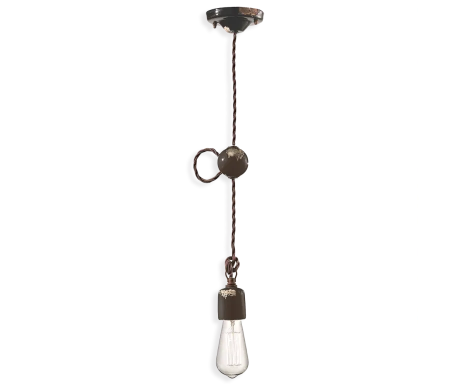 obrazek 6 Minimalistyczna w formie włoska lampa wisząca w stylu vintage