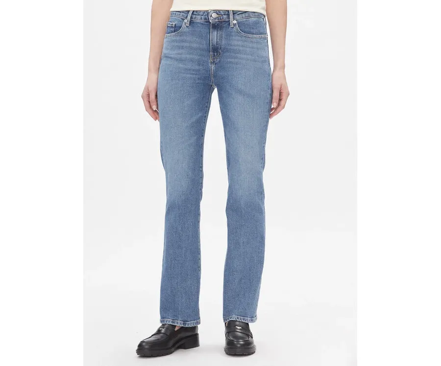 obrazek 1 Tommy Hilfiger Jeansy Bootcut Rw Mel WW0WW40619 Niebieski Slim Fit