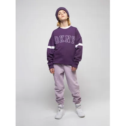 Zdjęcie DKNY Bluza D25E57 S Fioletowy Regular Fit