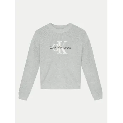 Zdjęcie Calvin Klein Jeans Sweter IG0IG02647 Szary Regular Fit