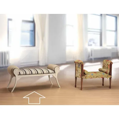 Zdjęcie Luksusowa ławka w stylu antycznym do salonu - Morello Gianpaolo