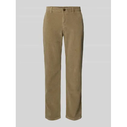 Zdjęcie Spodnie sztruksowe o kroju modern fit ze szlufkami na pasek model ‘Matthew’