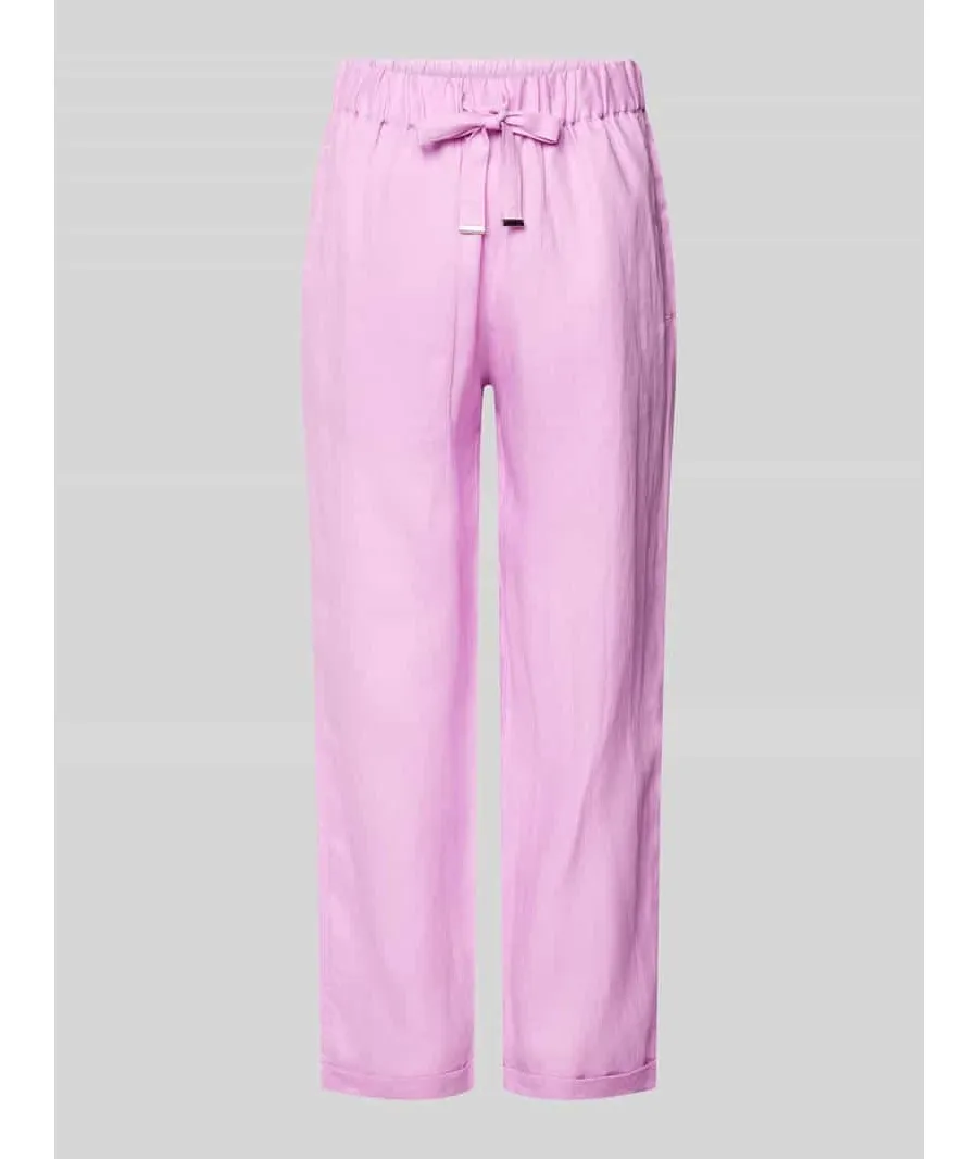 obrazek 1 Spodnie materiałowe o kroju tapered fit z tunelem model ‘Timpa’