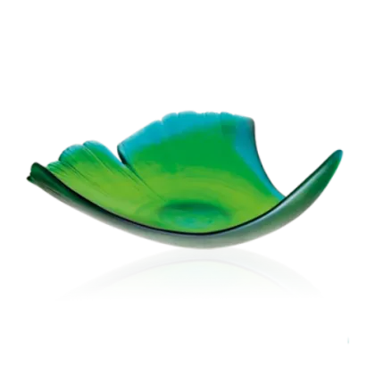 Zdjęcie Piękna zielona roślinna misa – marka Daum