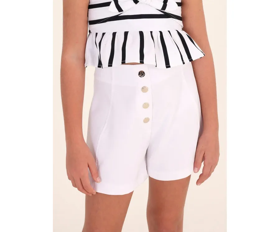 obrazek 1 Mayoral Szorty materiałowe 6235 Biały