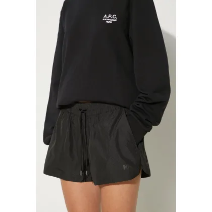 Zdjęcie Helly Hansen szorty damskie kolor czarny gładkie medium waist 53077-001