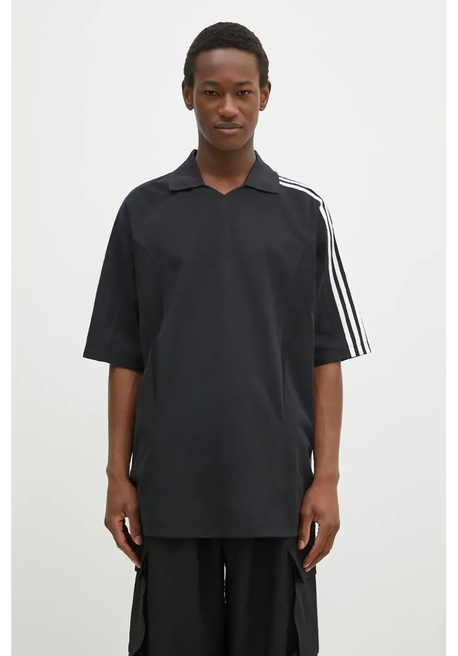 obrazek 1 Y-3 koszula Cutline SS Tee męska kolor czarny relaxed z kołnierzykiem klasycznym JN4877