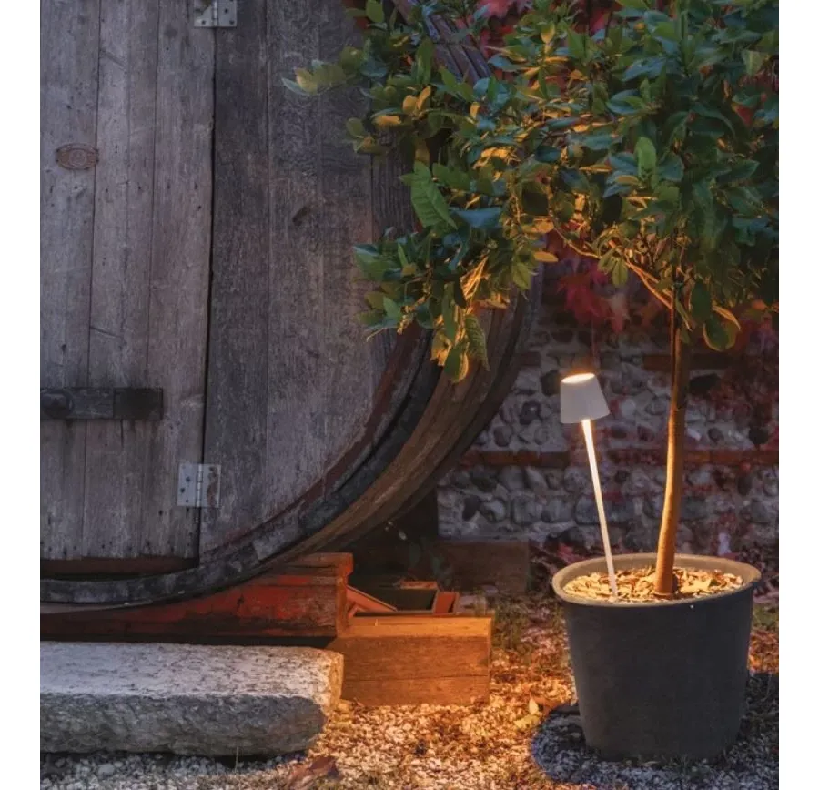 obrazek 4 Brązowa lampa ogrodowa Poldina
