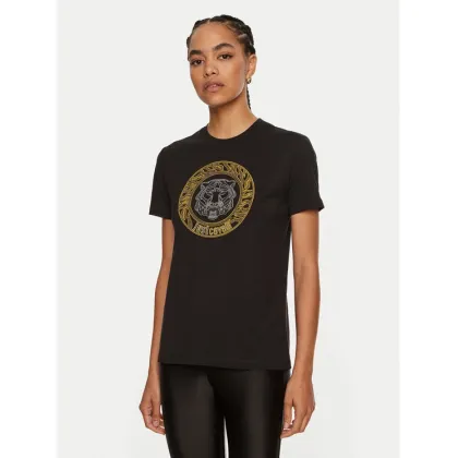Zdjęcie Just Cavalli T-Shirt 77PAHE24 Czarny Slim Fit