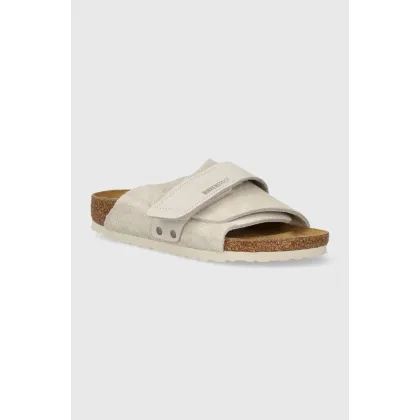 Zdjęcie Birkenstock klapki zamszowe Kyoto damskie kolor beżowy 1024526