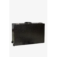 Picture Black leather suitcase in vintage style - Terrida