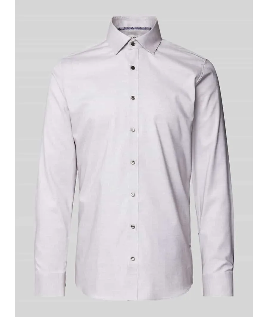 obrazek 1 Koszula biznesowa o kroju slim fit z listwą guzikową