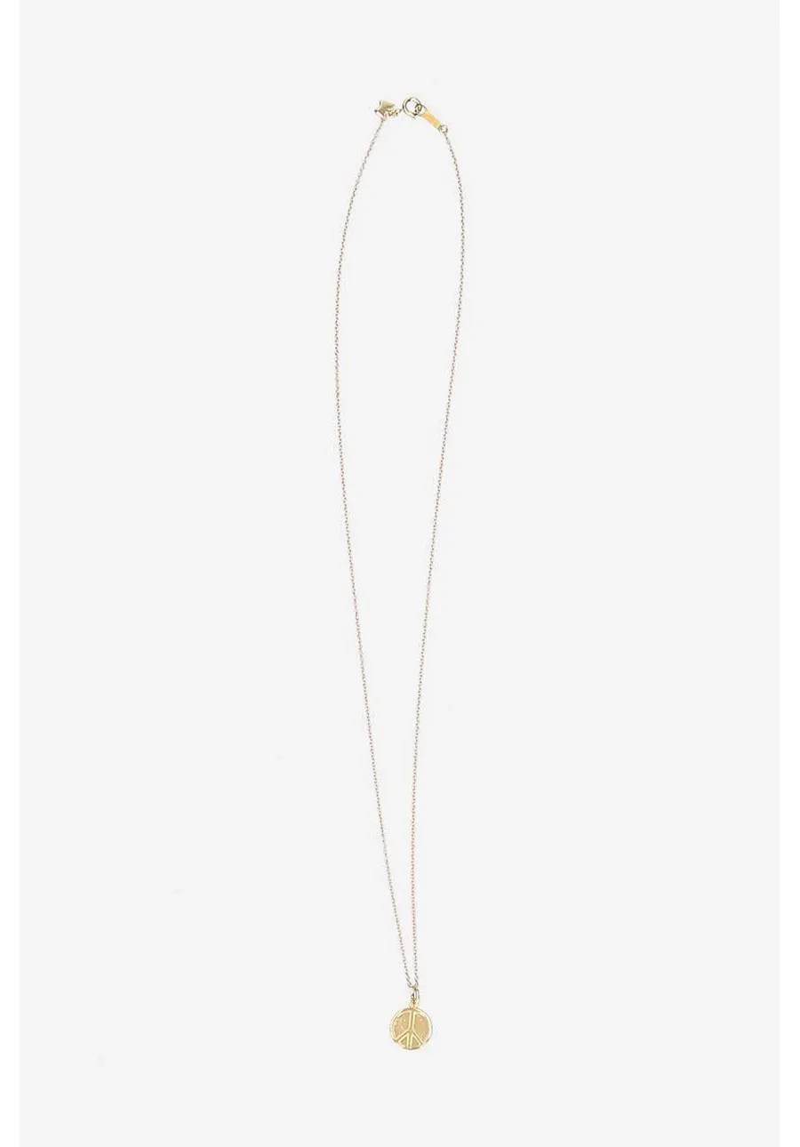 obrazek 1 Needles naszyjnik ze srebra pokrytego złotem Pendant LQ010.PEACE-GOLD