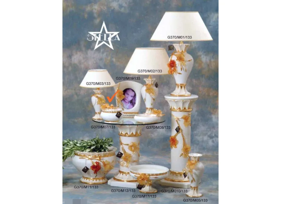 obrazek 1 Eleganckie ceramiczne pudełko ze szklanymi kwiatami