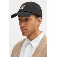 Zdjęcie Kenzo czapka z daszkiem bawełniana kolor czarny z aplikacją FF58AC531F48.99