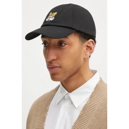 Zdjęcie Kenzo czapka z daszkiem bawełniana kolor czarny z aplikacją FF58AC531F48.99