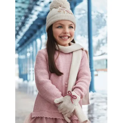 Zdjęcie Mayoral Zestaw czapka, szalik i rękawiczki 10826 Beżowy