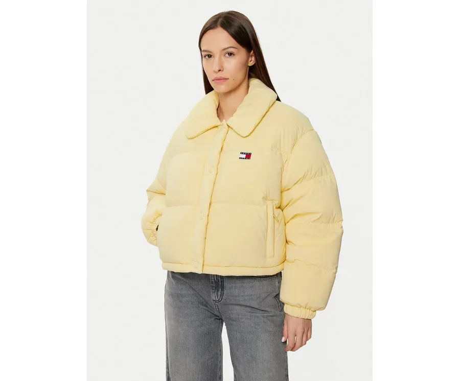 obrazek 1 Tommy Jeans Kurtka puchowa DW0DW20390 Beżowy Regular Fit