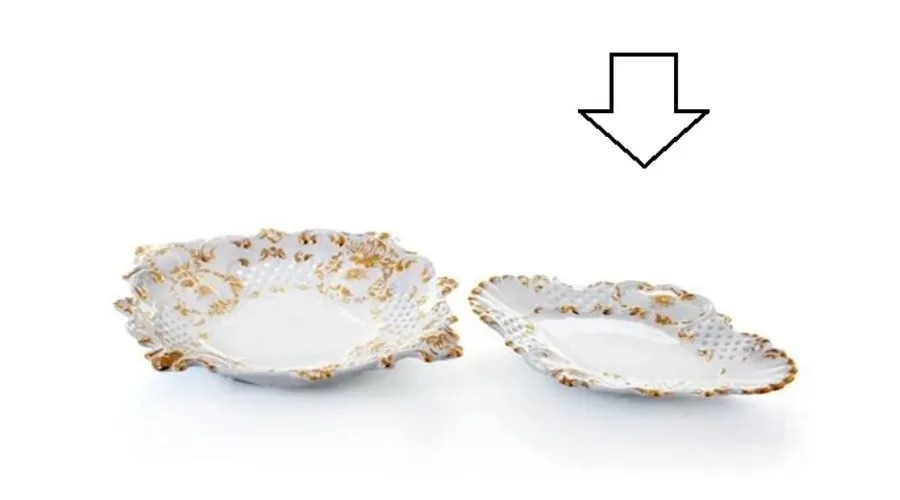 picture 1 Stylish baroque ceramic plate - Ceramiche ML