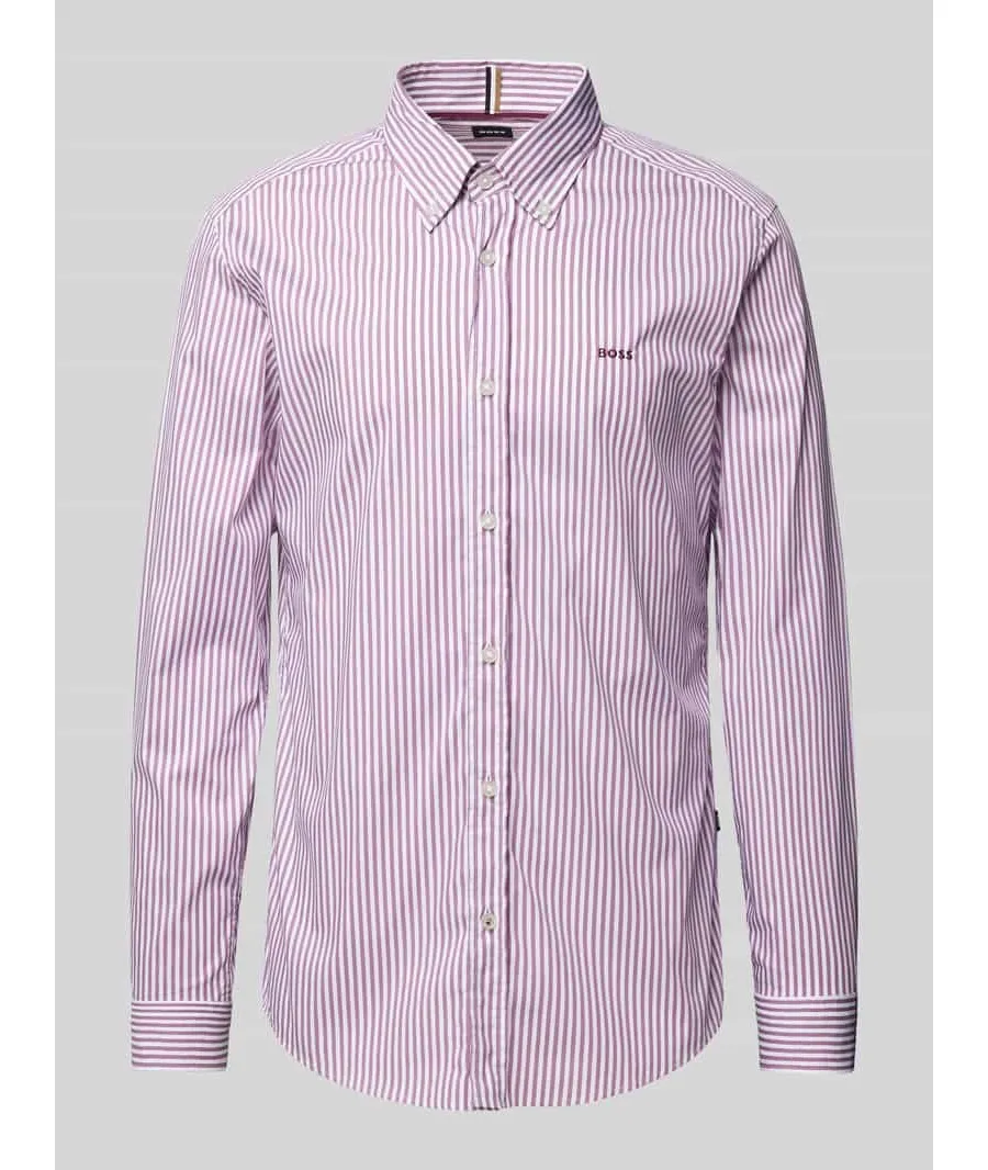 obrazek 1 Koszula biznesowa o kroju slim fit z wyhaftowanym logo model ‘Roan’