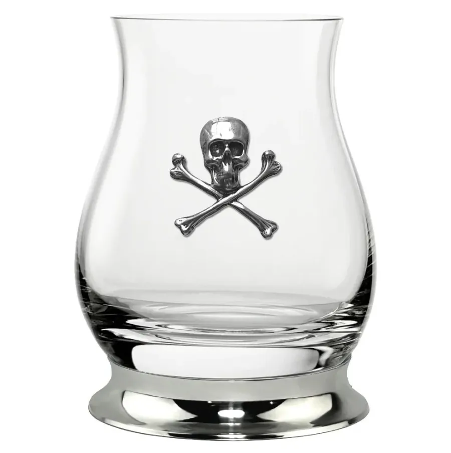 obrazek 2 Stylowa szlanka do whisky ozdobiona czaszką