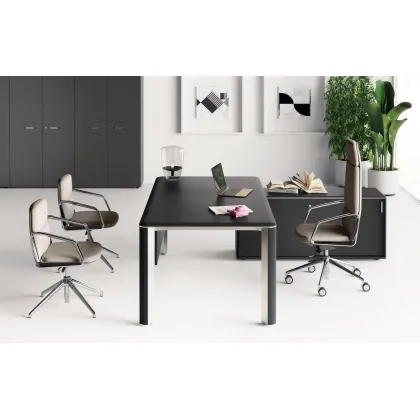 Zdjęcie Awangardowe biurko gabinetowe w różnych wariantach wykończeniowych