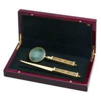 Zdjęcie Ekskluzywny zestaw- nożyk i lupa do dokumentów Agatha Christie