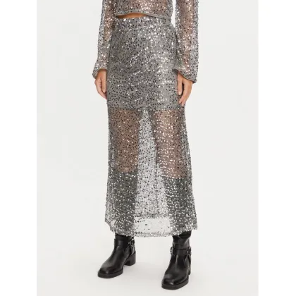 Zdjęcie Noisy May Spódnica maxi Paila 27032024 Srebrny Relaxed Fit
