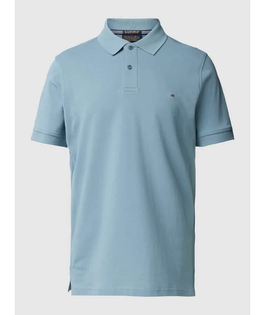 obrazek 1 Koszulka polo o kroju slim fit w jednolitym kolorze