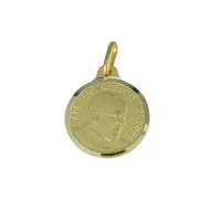 Picture Medallion with Pope Francis stamped, diameter 14mm.