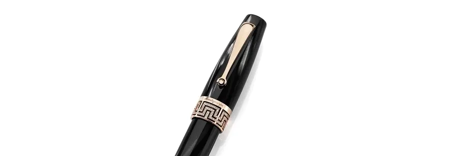 obrazek 4 Diamonds Fountain Pen EXTRA 1930 Black&White Montegrappa