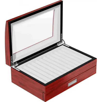 Zdjęcie Drewniane pudełko na długopisy