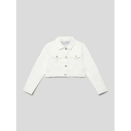 Zdjęcie Kurtka jeansowa z kwiatowymi haftami