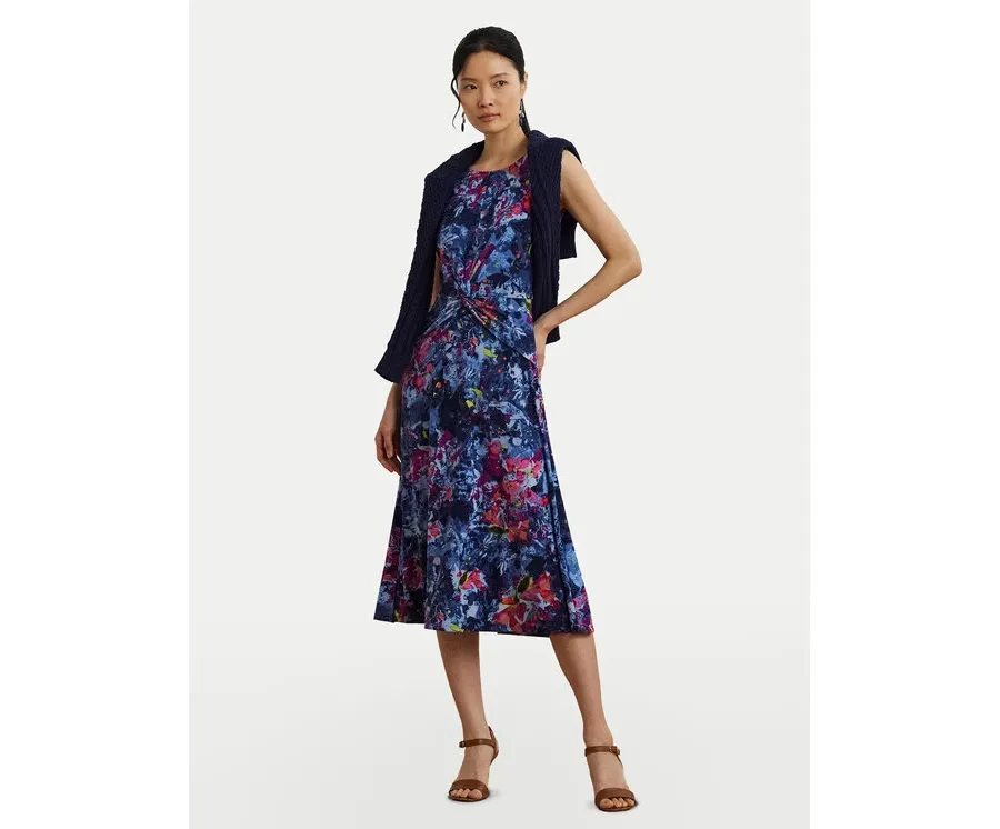 obrazek 1 LAUREN RALPH LAUREN Sukienka koktajlowa 200973610001 Granatowy Regular Fit