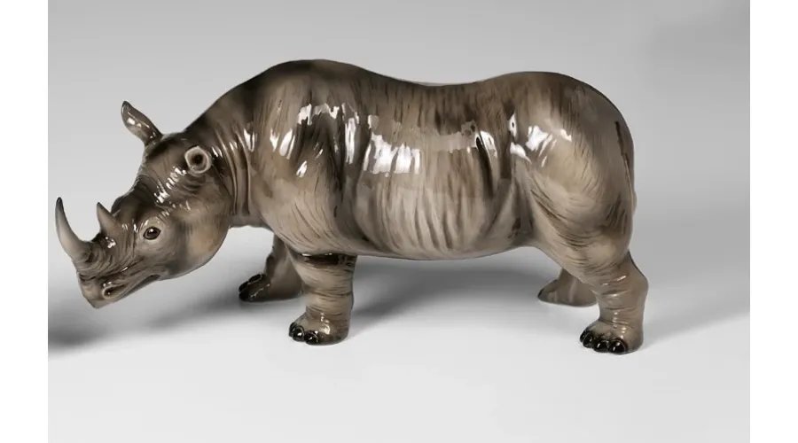 obrazek 1 Wyjątkowa ceramiczna figura nosorożca - Il Gattopardo