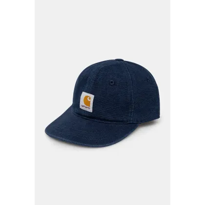 Zdjęcie Carhartt WIP czapka z daszkiem bawełniana Icon Cap kolor granatowy z aplikacją I033359.29LXX