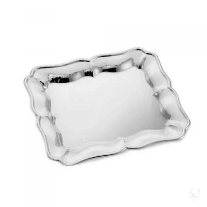 Zdjęcie Prostokątna srebrna taca Settecento o nowoczesnym kształcie - Zaramella Argenti