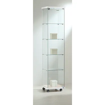 Picture Luxurious display cabinet - a post with four shelves and halogen lighting