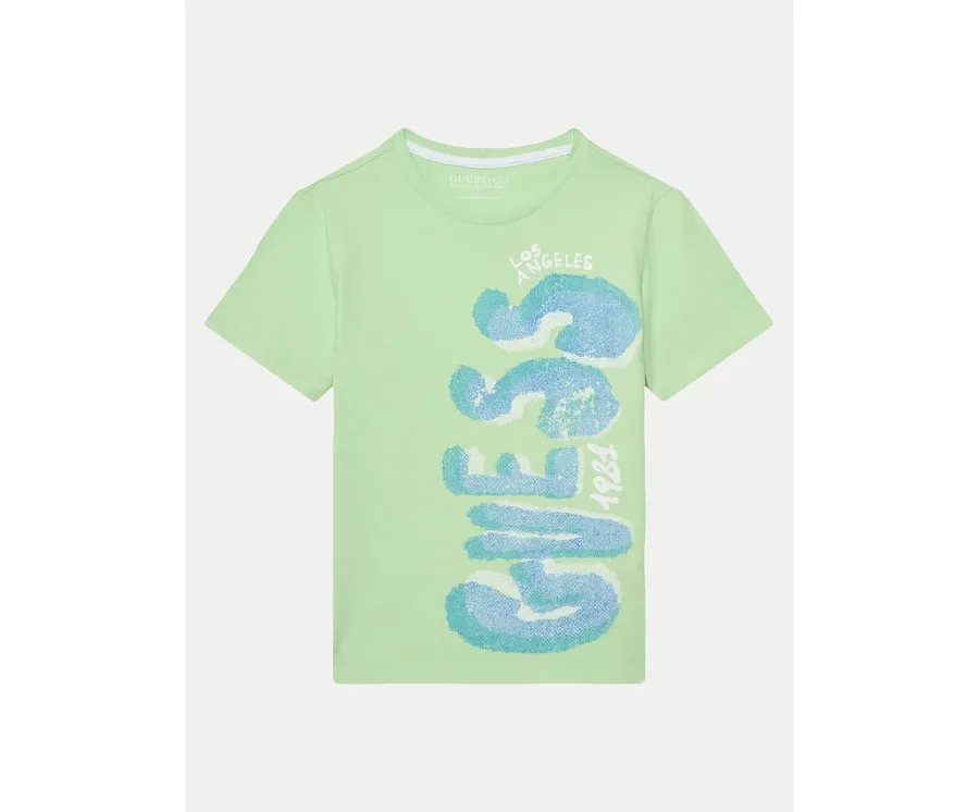 obrazek 1 Guess T-Shirt L5GI12 K8HM4 Zielony Regular Fit