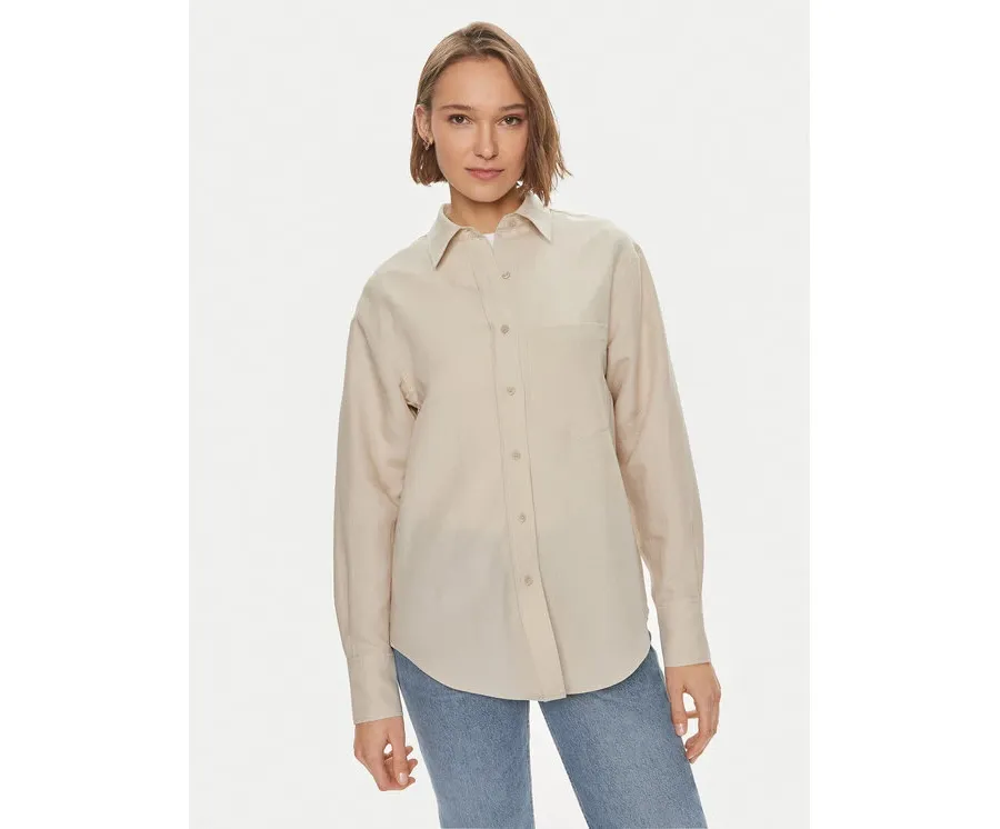 obrazek 1 Calvin Klein Koszula K20K206694 Beżowy Relaxed Fit