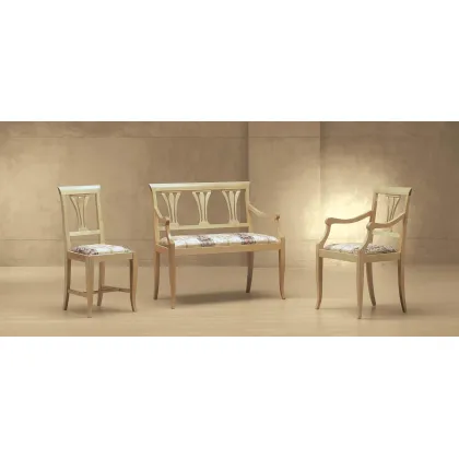 Zdjęcie Elegancka sofa, fotel i krzesło w stylu francuskim do salonu – Morello Gianpaolo