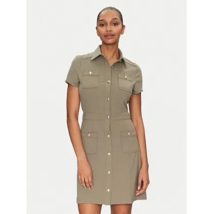 Zdjęcie Guess Sukienka koszulowa W5GK70 KCBO2 Khaki Regular Fit