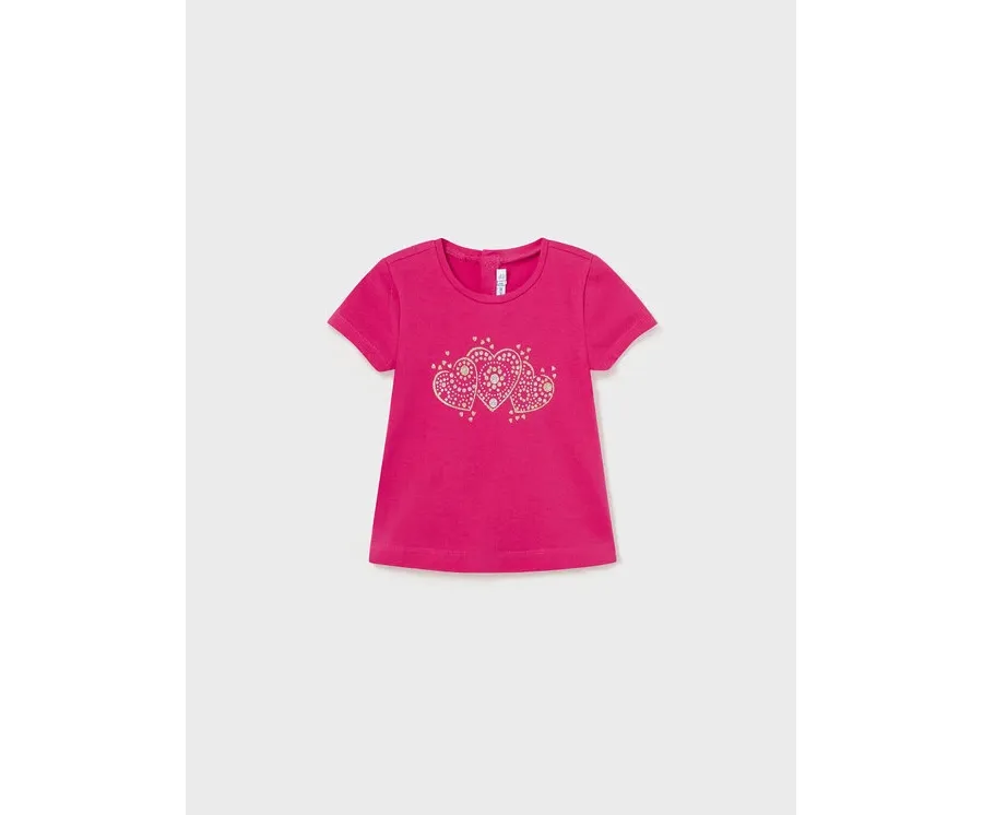 obrazek 1 Mayoral T-Shirt 105 Różowy Regular Fit