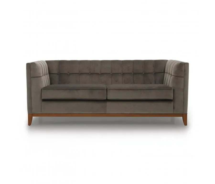 obrazek 3 Brązowa elegancka sofa 3-osobowa w stylu nowoczesnym - Sevensedie