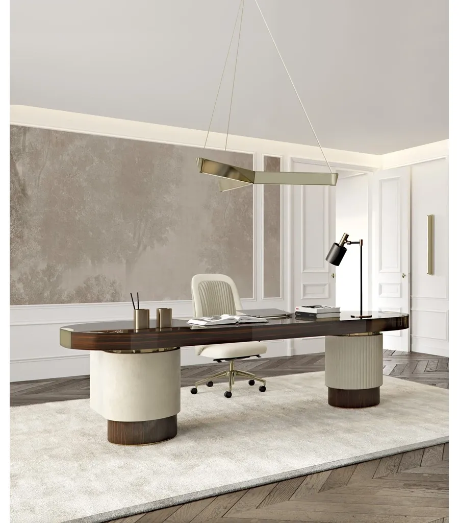 obrazek 4 Prestiżowe włoskie biurko w stylu modernistycznym - do biura lub gabinetu
