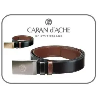 Picture Branded men's leather Monogram belt