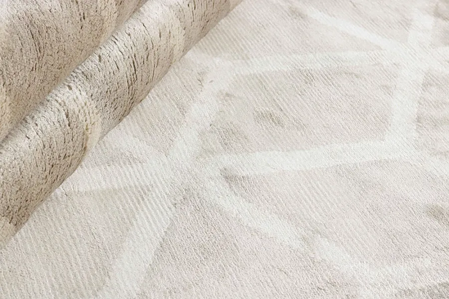 picture 4 Designer beige geometric rug - COSMOU VEDETTE 7051