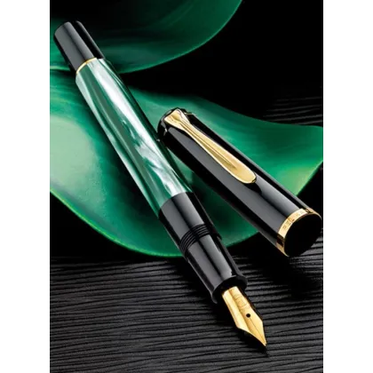 Zdjęcie Stylowe pióro wieczne Classic M200 Green-Marbled EF na prezent
