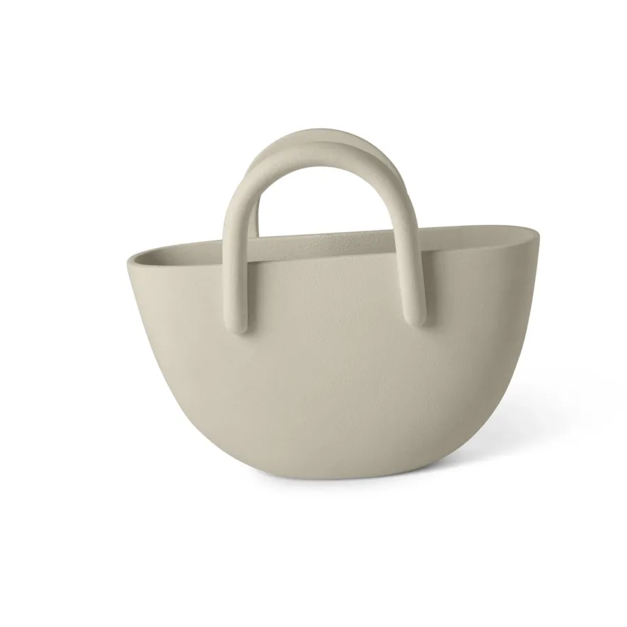 obrazek 7 Włoski wazon ceramiczny Bag do stylowych wnętrz lub ogrodów