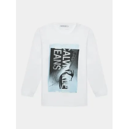 Zdjęcie Calvin Klein Jeans Bluzka Photograph IB0IB01987 Biały Loose Fit